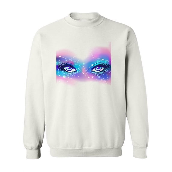 Galaxy Eyes Sweatshirt Women -Image by Shutterstock, Female x-Large
