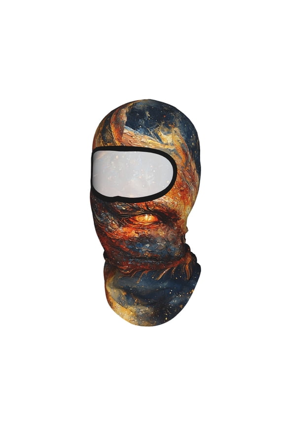 Galaxy Fire Dragon Unisex Balaclava Ski Mask Full Face Cover for Cold Weather & UV Protection, Breathable Cooling Helmet Liner