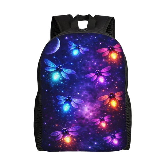 Galaxy Firefly Night Backpack Large Capacity Laptop Bag for Men and Women