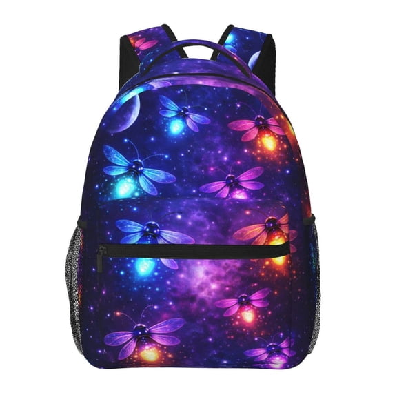 Galaxy Firefly Night Backpack Lightweight Rucksack Travel Bag for Men and Women