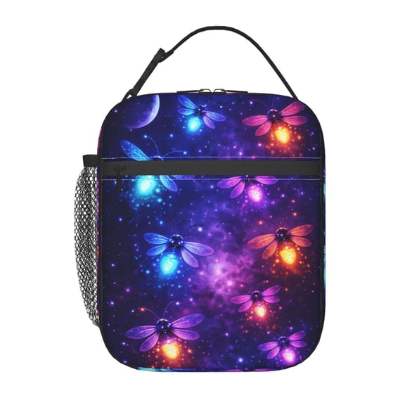 Galaxy Firefly Night Lunch Bag Portable Thermal Lunch Box for Men and Women