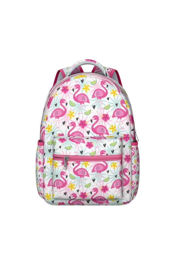 Galaxy Flamingo Space Backpack - Cosmic Color Scheme with Glow-in-the-Dark Elements, STEM Student Favorite for Science & Astronomy Lovers