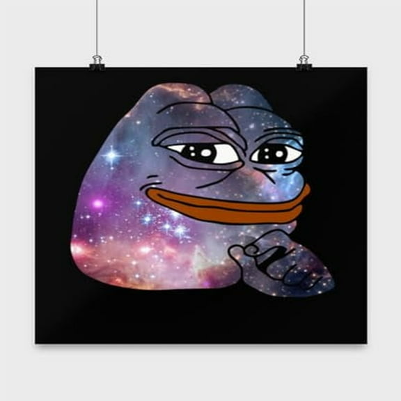 Galaxy Frog Toad Poster - Wall Decor for Amphibians Gift