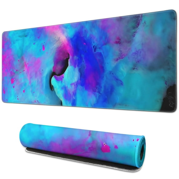 Galaxy Gaming Mouse Pad - Large and Non-Slip with Durable Stitched Edges, Perfect Desk Mat for Keyboard & Mouse, Large 31.5x11.8 inches for an Enhanced Gaming Experience