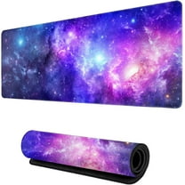 Galaxy Gaming Mouse Pad XL, Extended Large Full Desk Mousepad 31.5 X 11.8 Inch, Waterproof Big Mouse Pad with Stitched Edge, Non-S Extended X-Large
