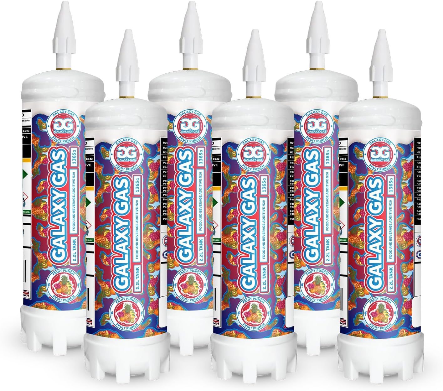 Galaxy Gas Fruit Punch Flavor, Whipped Cream Dispenser Cartridge Tank