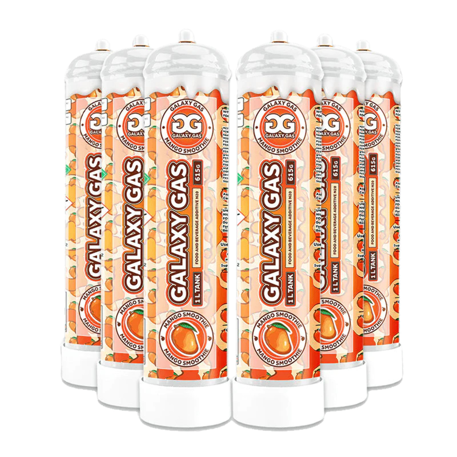 Galaxy Gas Mango Smoothie Flavor,Whipped Cream Dispenser Cartridge Tank