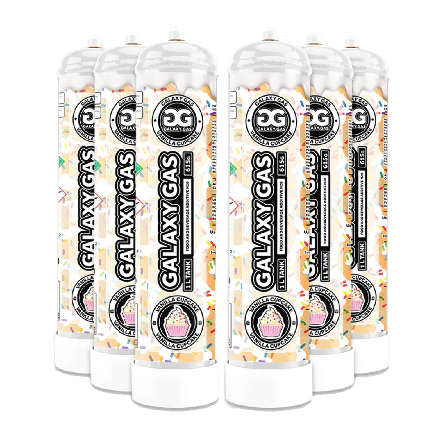 Galaxy Gas Vanilla Cupcake Flavor Whipped Cream Dispenser Cartridge