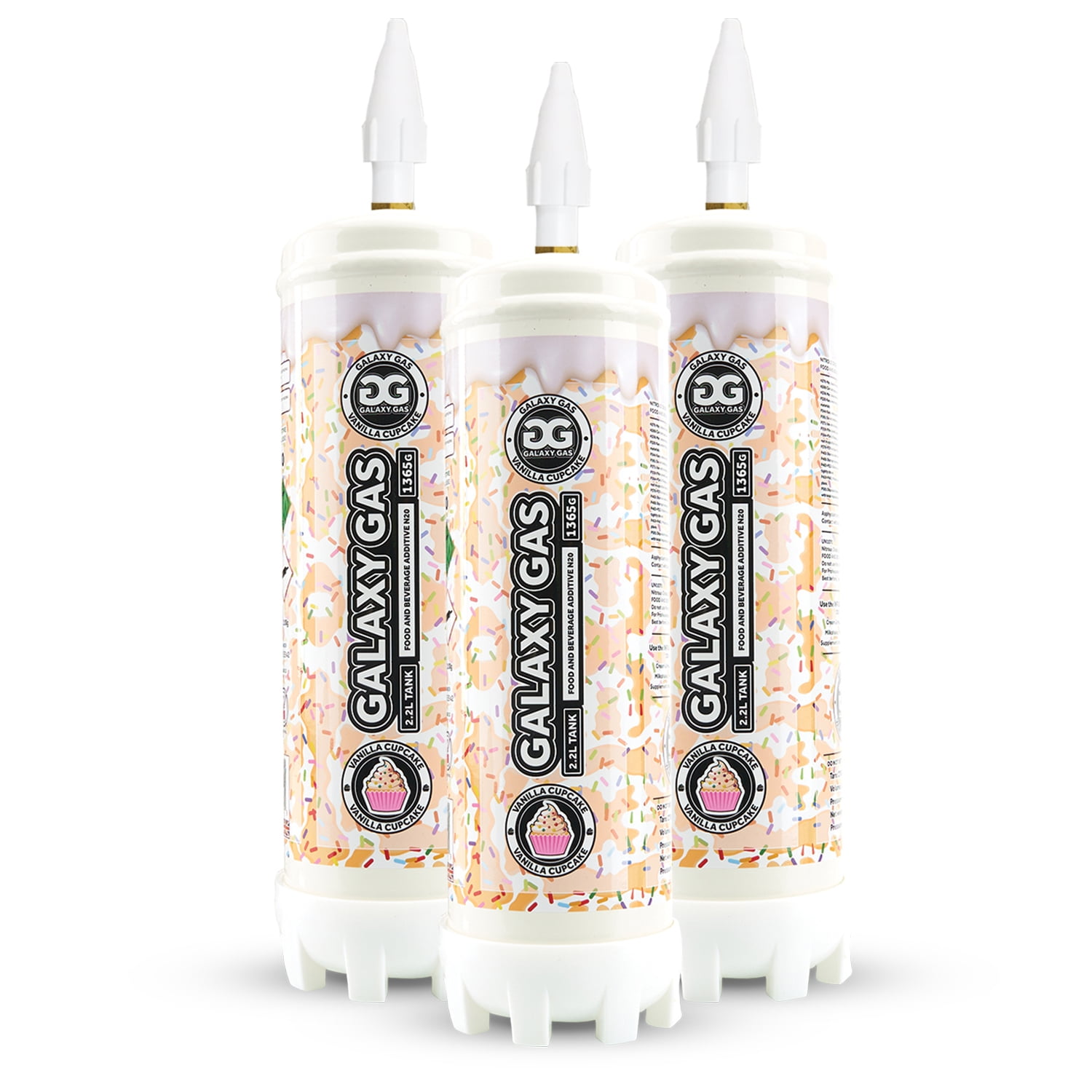 Galaxy Gas Vanilla Cupcake Flavor, Whipped Cream Dispenser Cartridge