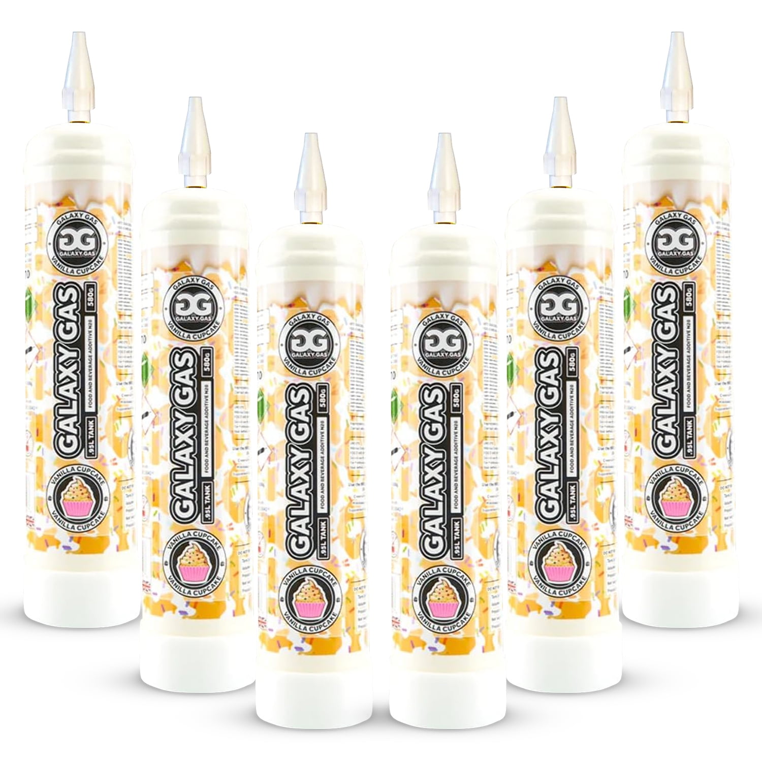 Galaxy Gas Vanilla Cupcake Flavors Whipped Cream Dispenser Cartridge