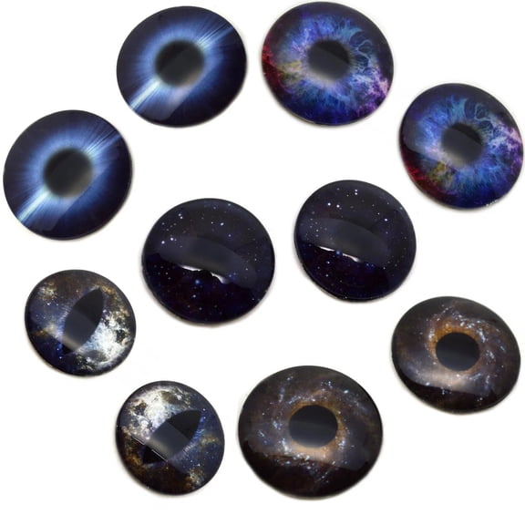 Galaxy Glass Eyes Bundle - 5 Pairs