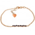thumbnail image 1 of Galaxy Gold 1.55 CTW 14k Solid Rose Gold Bracelet Natural Sapphire, 1 of 3
