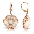 thumbnail image 1 of Galaxy Gold 14K Rose Gold Natural Quartz Dangle Earrings - April Birthstone - Courage & Clarity - Fine Jewelry for Women, 1 of 3