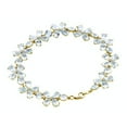thumbnail image 1 of Galaxy Gold 14K Solid Gold 20.7 Carat Natural Aquamarine Bracelet for Women - Yellow Gold Fine Jewelry, 1 of 1