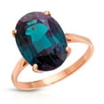 thumbnail image 1 of Galaxy Gold 14K Solid Gold 6.25 Carat Natural Alexandrite Oval Cut Ring for Women - Rose Gold Fine Jewelry, 1 of 2