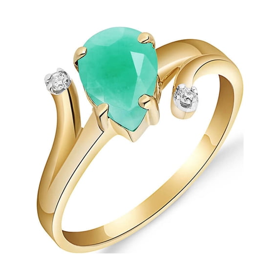 Galaxy Gold 14K Solid Rose Gold 1.01 Carat Natural Diamond & Diamond Ring - April Birthstone - Symbol of Eternal Love - Made in USA - Fine Jewelry for Women