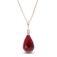 thumbnail image 1 of Galaxy Gold 14K Solid Gold Natural Diamond Pendant Necklace for Women - Rose Gold Fine Jewelry, 1 of 3