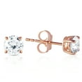 thumbnail image 1 of Galaxy Gold 14K Solid Gold 0.80 Carat Natural Diamond Stud Earrings for Women - Rose Gold Fine Jewelry, 1 of 4