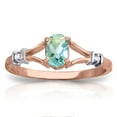 thumbnail image 1 of Galaxy Gold 14K Rose Gold Oval-Shaped Blue Topaz with Diamond Accents Ring - December Birthstone - Courage & Clarity - Sizes 5.5 to 11 - Fine Jewelry for Women, 1 of 5