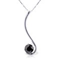 thumbnail image 1 of Galaxy Gold 14K Solid White Gold 20" Necklace with 0.50 Carat Natural Black Diamonds, 14"-24" Sizes, April Birthstone, Symbol of Strength, 1 of 2