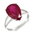 thumbnail image 1 of Galaxy Gold 14K Solid White Gold Dante's Beatrice 4.75 ct Ruby Ring (6.5), 1 of 2