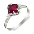 thumbnail image 1 of Galaxy Gold 14K Solid White Gold My Fire Inside 1.25 ct Ruby Diamond (9.0), 1 of 1