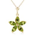 thumbnail image 1 of Galaxy Gold 14K Solid Yellow Gold 20" Station Necklace with Natural Peridots, 14"-24" Sizes, August Birthstone, Symbol of Renewal, 1 of 3