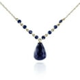 thumbnail image 1 of Galaxy Gold 14K Yellow Gold 15.8 Carat Sapphire Pendant Necklace - September Birthstone - Truth & Nobility - 16" to 24" - Fine Jewelry for Women, 1 of 2