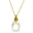 thumbnail image 1 of Galaxy Gold 14K Solid Yellow Gold 22" Station Necklace with Natural Briolette White Topaz, 14"-24" Sizes, Symbol of Clarity, 1 of 2