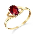thumbnail image 1 of Galaxy Gold 14K Yellow Gold Natural Oval Garnet Ring - January Birthstone - Energy & Devotion - Sizes 5.5 to 11 - Fine Jewelry for Women, 1 of 4