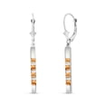thumbnail image 1 of Galaxy Gold 14K White Gold Natural Citrine Dangle Earrings - November Birthstone - Joy - Fine Jewelry for Women, 1 of 4