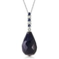 thumbnail image 1 of Galaxy Gold 14K Solid Gold Natural Diamond Pendant Necklace for Women - White Gold Fine Jewelry, 1 of 3