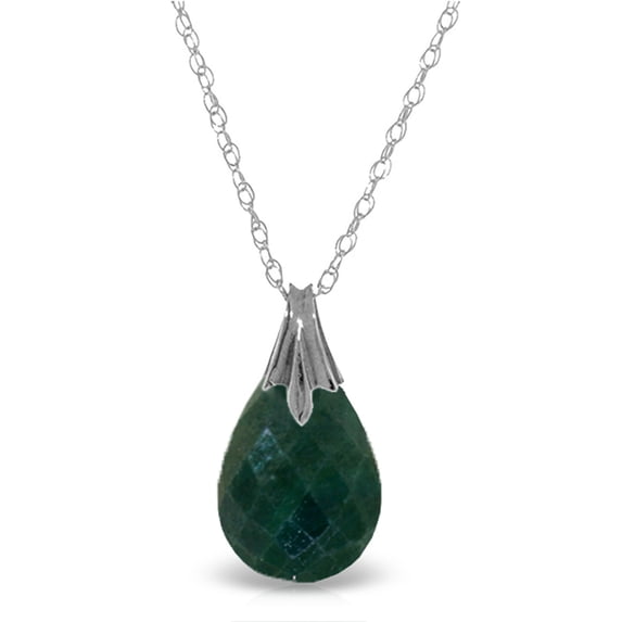 Galaxy Gold 14K Solid Gold Pendant Necklace for Women - White Gold Fine Jewelry