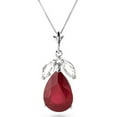thumbnail image 1 of Galaxy Gold 14K White Gold Ruby Pendant Necklace - July Birthstone - Passion & Protection - 16" to 24" - Fine Jewelry for Women, 1 of 3