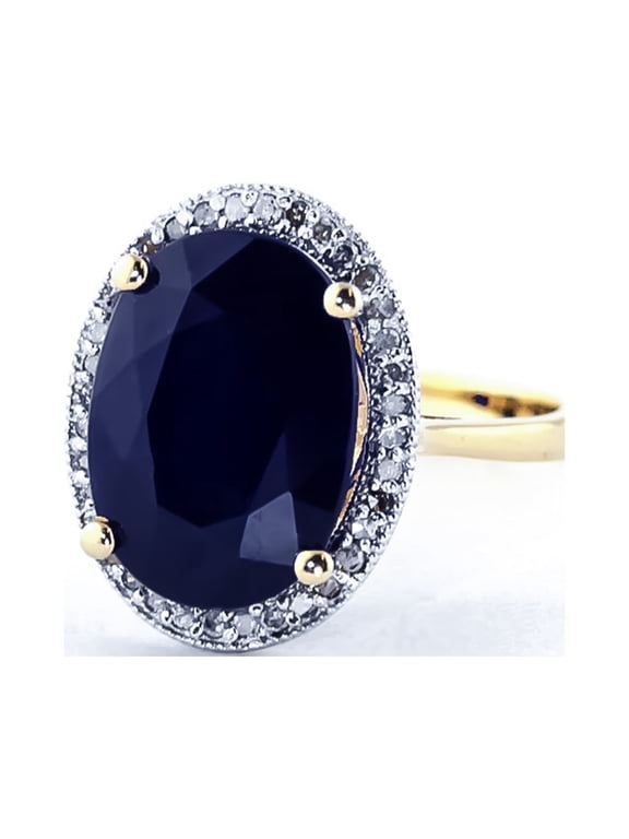 14K Yellow Gold 6.58 Carat Natural Gemstone Ring - Balance & Intuition - Sizes 5.5 to 11 - Fine Jewelry for Women
