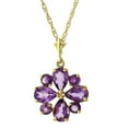 thumbnail image 1 of Galaxy Gold 14K Yellow Gold Amethyst Pendant Necklace - February Birthstone - Peace & Wisdom - 16" to 24" - Fine Jewelry for Women, 1 of 5