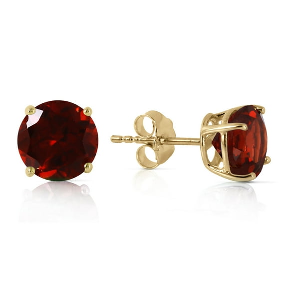 Galaxy Gold 14K Yellow Gold Garnet Stud Earrings