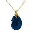 thumbnail image 1 of Galaxy Gold 14K Yellow Gold Sapphire Pendant Necklace - September Birthstone - Truth & Nobility - 16" to 24" - Fine Jewelry for Women, 1 of 3