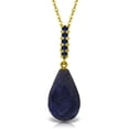 thumbnail image 1 of Galaxy Gold 14K Yellow Gold Sapphire Pendant Necklace - September Birthstone - Truth & Nobility - 16" to 24" - Fine Jewelry for Women, 1 of 2