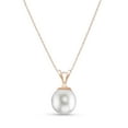 thumbnail image 1 of Galaxy Gold 14K Rose Gold Pearl Pendant Necklace - June Birthstone - Balance & Intuition - 16" to 24" - Fine Jewelry for Women, 1 of 5