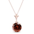 thumbnail image 1 of Galaxy Gold GG 14K Rose Gold Garnet Pendant Necklace - January Birthstone - Passion & Protection - 16" to 24" - Fine Jewelry for Women, 1 of 1
