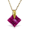 thumbnail image 1 of Galaxy Gold 14K Solid Yellow Gold 16" Station Necklace with Natural Pink Topaz, 14"-24" Sizes, Symbol of Elegance, 1 of 2