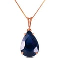 thumbnail image 1 of Galaxy Gold 14k 20" Rose Gold 4.65 carat Teardrop Natural Sapphire Pendant Necklace, 1 of 3