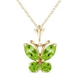 thumbnail image 1 of Galaxy Gold 14k 20" Yellow Gold Necklace with Peridot Butterfly Pendant, 1 of 2
