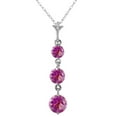 thumbnail image 1 of Galaxy Gold GG 14K White Gold Amethyst Pendant Necklace - February Birthstone - Peace & Wisdom - 16" to 24" - Fine Jewelry for Women, 1 of 2