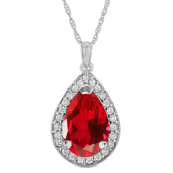 Galaxy Gold 14K Solid Gold 5.51 Carat Natural Diamond Pendant Necklace for Women - White Gold Fine Jewelry
