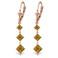 thumbnail image 1 of Galaxy Gold 14k Rose Gold Chandelier Earrings with Citrines, 1 of 1