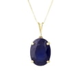 thumbnail image 1 of Galaxy Gold 14k Solid Gold 18" Necklace with Genuine 8.50ct Sapphire Pendant, 1 of 5