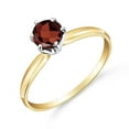 thumbnail image 1 of Galaxy Gold 14k Solid Gold Genuine Garnet Solitaire Ring - Size 6.5, 1 of 2