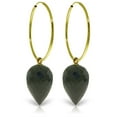 thumbnail image 1 of Galaxy Gold 14K Yellow Gold Natural Black Spinel Hoop Earrings - Strength - Fine Jewelry for Women, 1 of 3